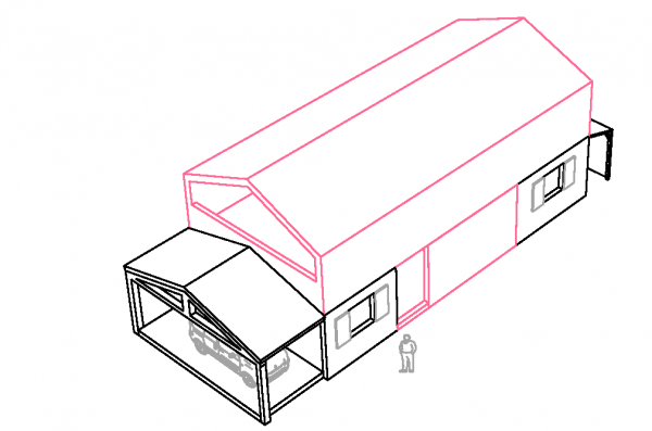 House elevation sketch